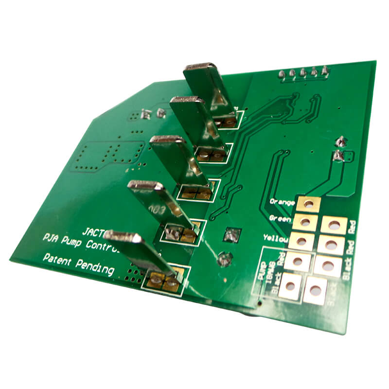 SMT加工廠PCB光板過爐（無焊膏）焊盤變深黃色